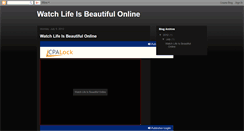 Desktop Screenshot of lifeisbeautifulfullmovie.blogspot.com
