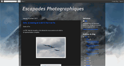 Desktop Screenshot of escapades-photographiques.blogspot.com