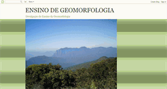 Desktop Screenshot of ensinodegeomorfologia.blogspot.com