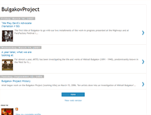 Tablet Screenshot of bulgakovproject.blogspot.com