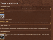 Tablet Screenshot of escapetomadagascar.blogspot.com