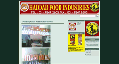 Desktop Screenshot of haddadfoodindustries.blogspot.com