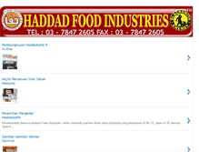 Tablet Screenshot of haddadfoodindustries.blogspot.com