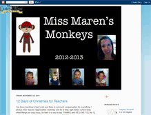 Tablet Screenshot of missmarensmonkeys.blogspot.com