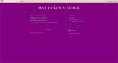 Desktop Screenshot of mayhelen.blogspot.com