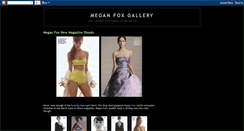 Desktop Screenshot of meganfoxgallery.blogspot.com