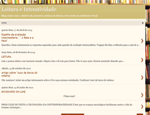 Tablet Screenshot of leituraeinteratividade.blogspot.com