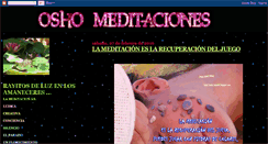 Desktop Screenshot of osho-meditaciones.blogspot.com