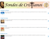 Tablet Screenshot of fondos-de-cristianos.blogspot.com