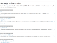 Tablet Screenshot of mamaintranslation.blogspot.com