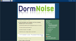 Desktop Screenshot of dormnoise.blogspot.com