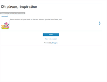 Tablet Screenshot of ohpleaseinspiration.blogspot.com