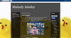Desktop Screenshot of mainelyainsley.blogspot.com