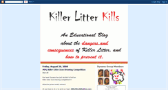 Desktop Screenshot of killerlitterkills.blogspot.com