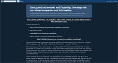 Desktop Screenshot of factoring-structured-settlement.blogspot.com