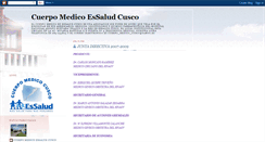 Desktop Screenshot of cuerpomedicoessaludcusco.blogspot.com