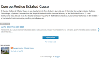 Tablet Screenshot of cuerpomedicoessaludcusco.blogspot.com