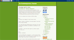 Desktop Screenshot of 3acontemporaryissues.blogspot.com