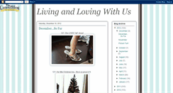 Desktop Screenshot of livingandlovingwithus.blogspot.com