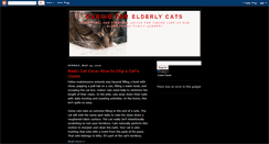 Desktop Screenshot of caringforelderlycats.blogspot.com