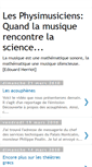 Mobile Screenshot of lesphysimusiciens.blogspot.com