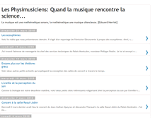 Tablet Screenshot of lesphysimusiciens.blogspot.com