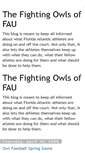 Mobile Screenshot of fightingowlsoffau.blogspot.com
