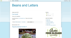 Desktop Screenshot of beansandletters.blogspot.com