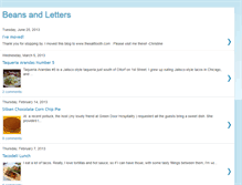 Tablet Screenshot of beansandletters.blogspot.com