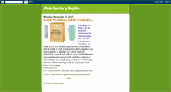 Desktop Screenshot of male-sanitary-napkin.blogspot.com