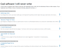 Tablet Screenshot of neversoftware.blogspot.com