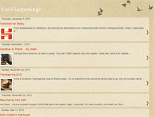 Tablet Screenshot of colehappenings.blogspot.com