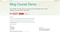 Desktop Screenshot of blogcoursedemo.blogspot.com