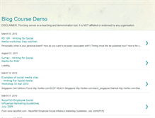 Tablet Screenshot of blogcoursedemo.blogspot.com