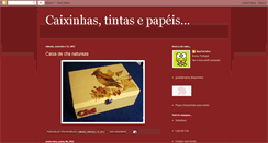 Desktop Screenshot of caixinhas-tintas-papeis.blogspot.com