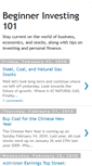 Mobile Screenshot of beginner-investing101.blogspot.com