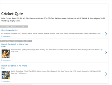 Tablet Screenshot of cricket-quiz.blogspot.com