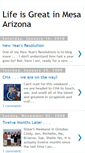 Mobile Screenshot of lifeisgreatinmesaarizona.blogspot.com