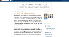 Desktop Screenshot of blindingambition.blogspot.com