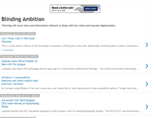 Tablet Screenshot of blindingambition.blogspot.com