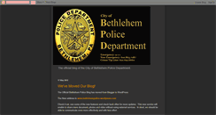 Desktop Screenshot of bethlehempolice.blogspot.com