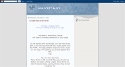 Desktop Screenshot of basicjavascript.blogspot.com