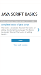 Mobile Screenshot of basicjavascript.blogspot.com