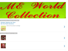 Tablet Screenshot of meworldcollection.blogspot.com