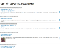 Tablet Screenshot of gestiondeportivacolombiana.blogspot.com