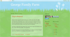 Desktop Screenshot of georgefamilyfarm.blogspot.com