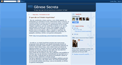 Desktop Screenshot of genesesecreta.blogspot.com