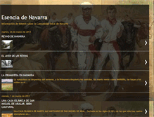 Tablet Screenshot of esenciadenavarra.blogspot.com