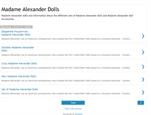 Tablet Screenshot of madamealexanderdolls.blogspot.com