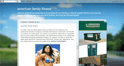 Desktop Screenshot of americanfamily-fitness.blogspot.com